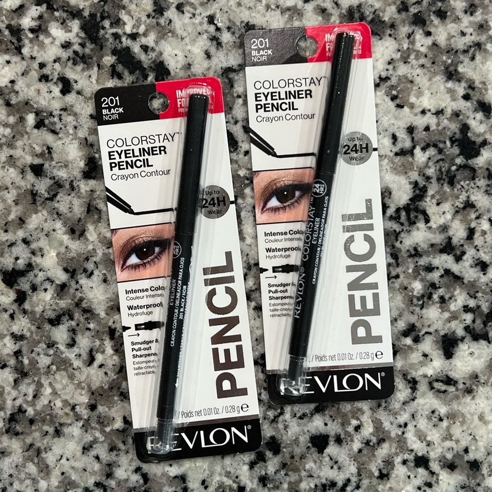 2 Revlon ColorStay Eyeliner Pencils #201